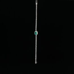 Bracciale con smeraldi e diamanti (4)